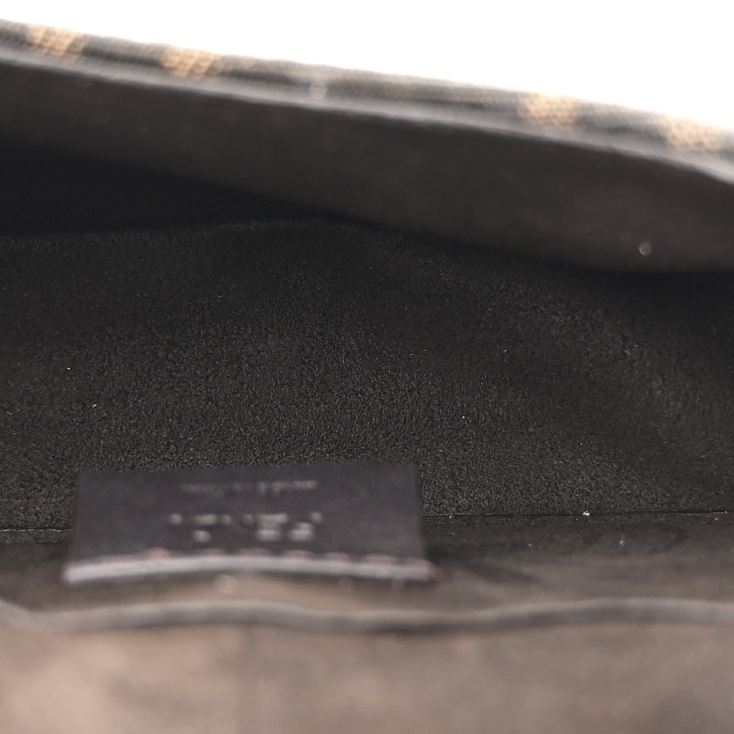 Fendi Fabric Jacquard Vitello Cher Cuoio FF 1974 Nano Fendi C'mon Tobacco Moro Ebano 5 of 11