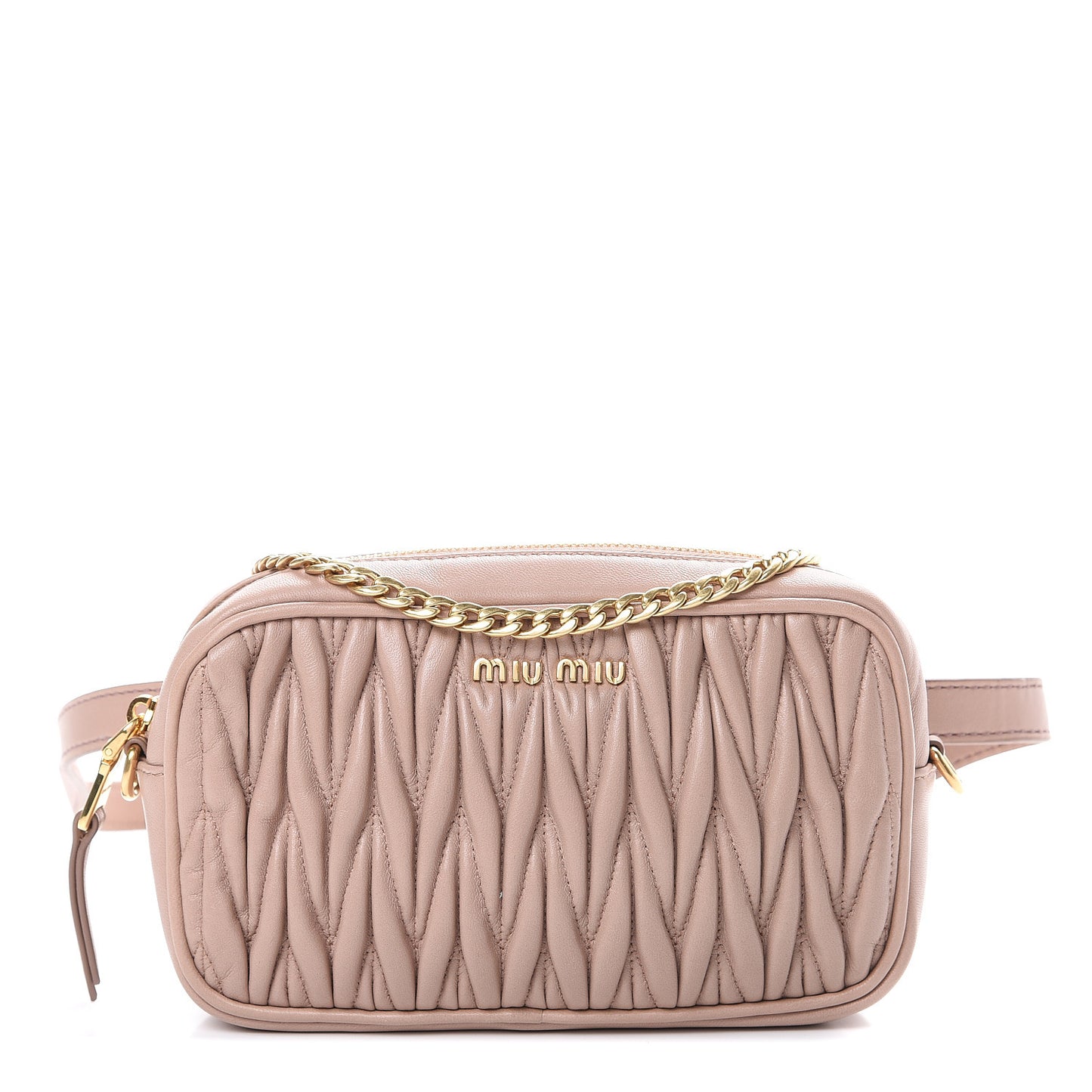 Nappa Matelasse Marsupio Belt Bag Cammeo