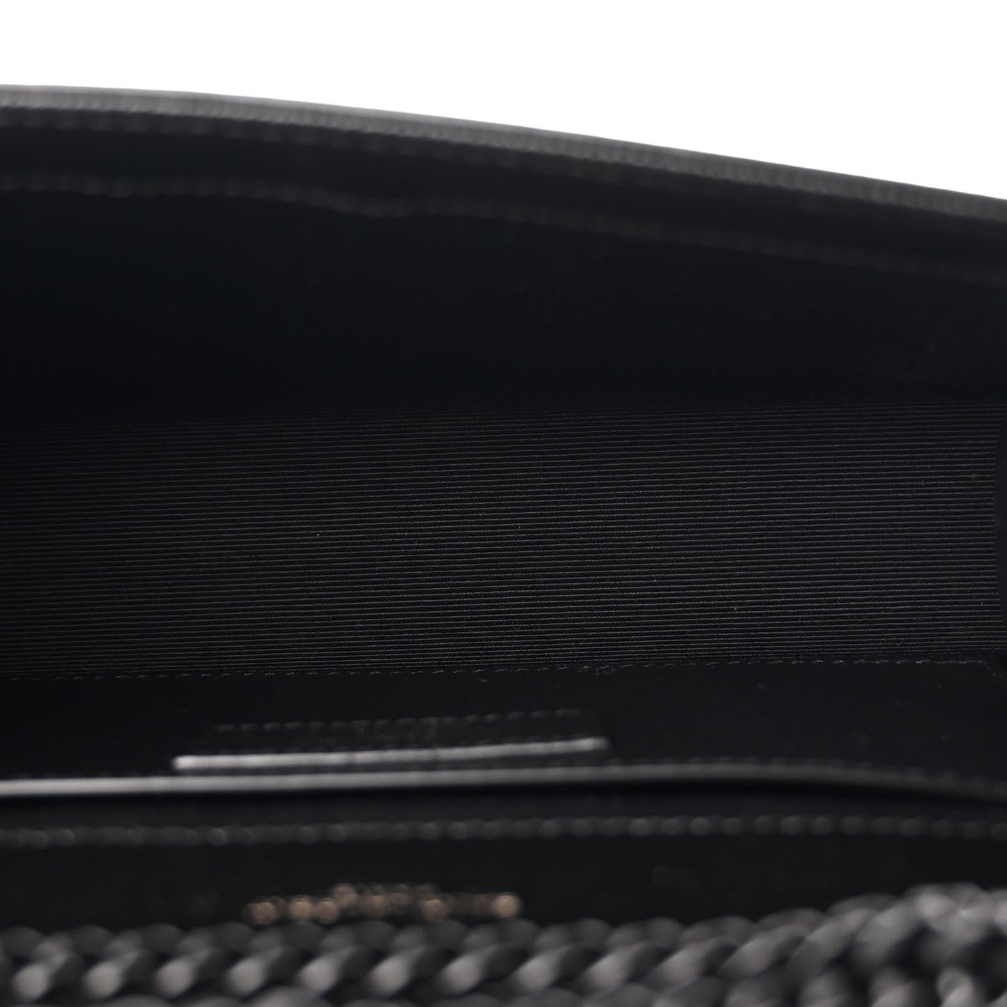 Grain De Poudre Small Monogram Monochrome Kate Satchel Black