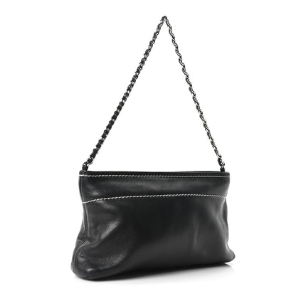 Chanel Lambskin Lax Pochette Black 3 of 10