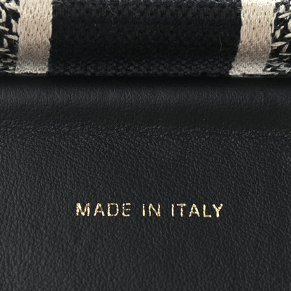 Christian Dior Canvas Embroidered Shoulder Strap Black 3 of 7