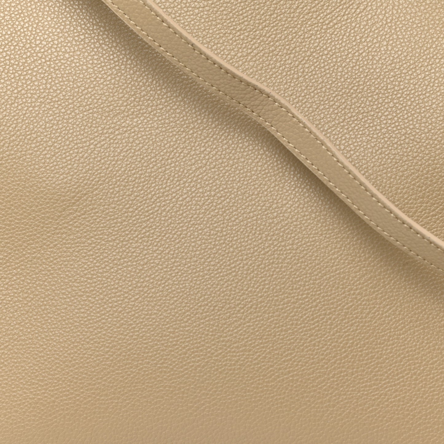 Grainy Calfskin Title Bag Light Beige