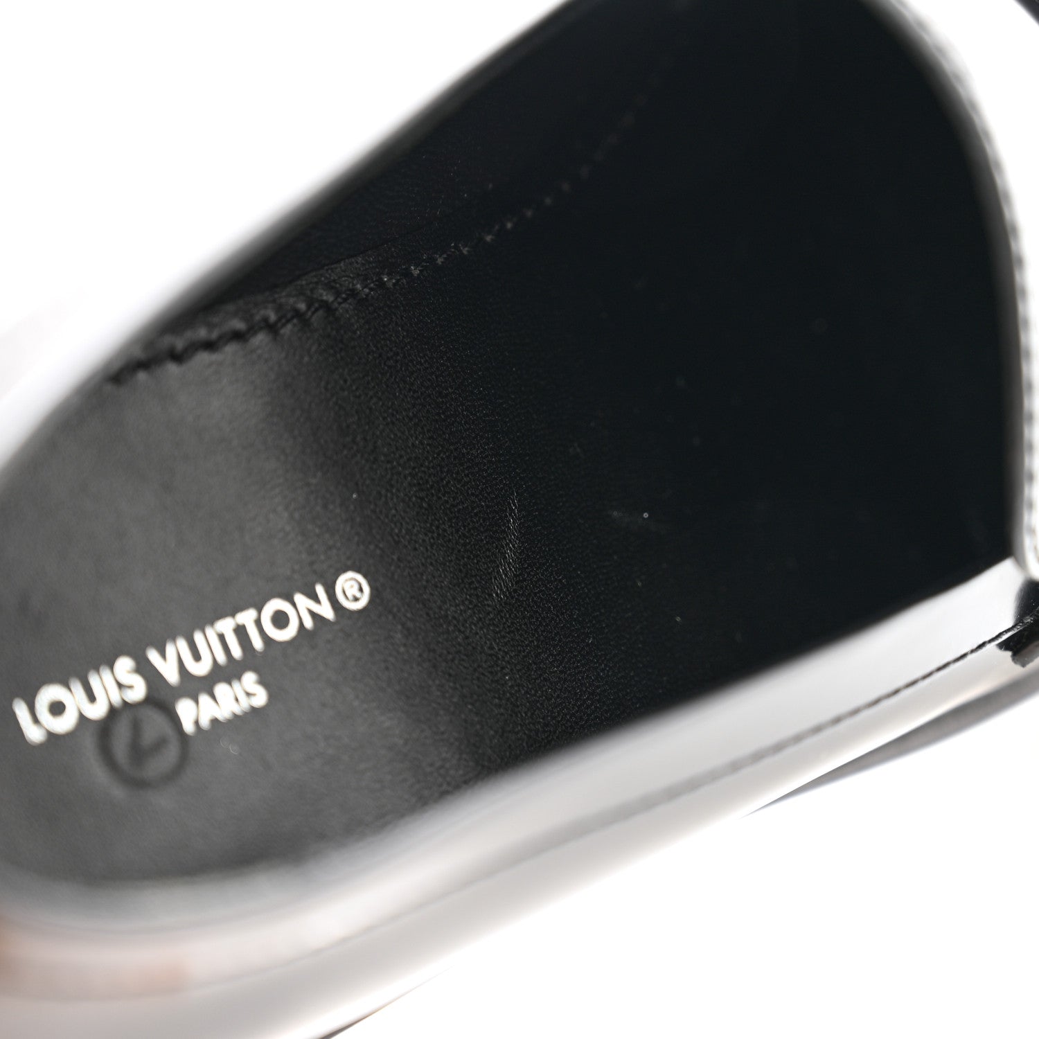 Louis Vuitton Glazed Calfskin Connelly Flat Loafer 37 Black 11 of 11