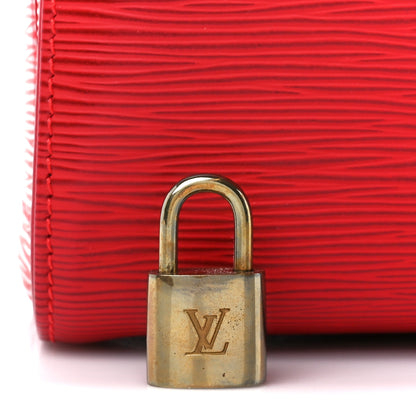 Louis Vuitton Epi Speedy 25 Castillan Red 10 of 14