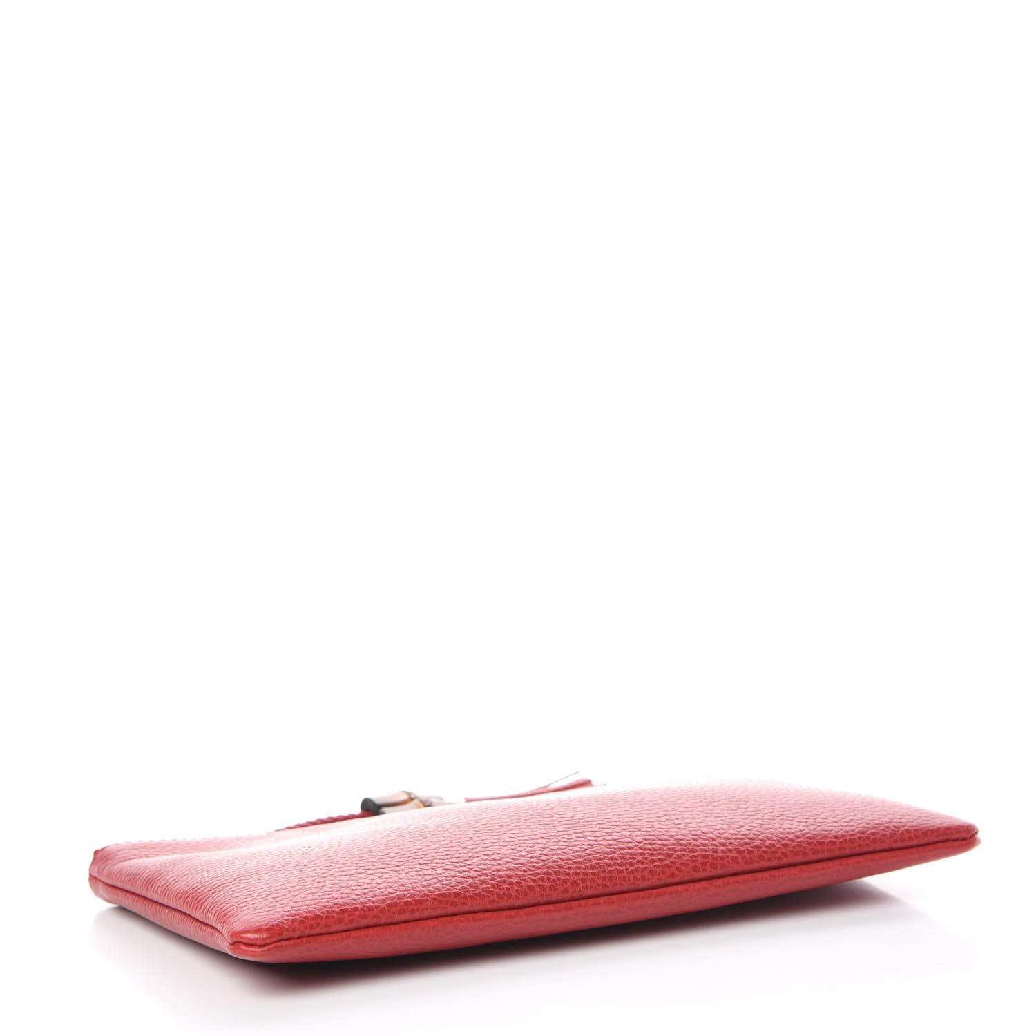 Gucci Calfskin Bamboo Clutch Red 4 of 7