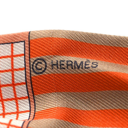 Hermes Silk Couvertures Nouvelles Twilly Orange Jaune Capucine 3 of 5