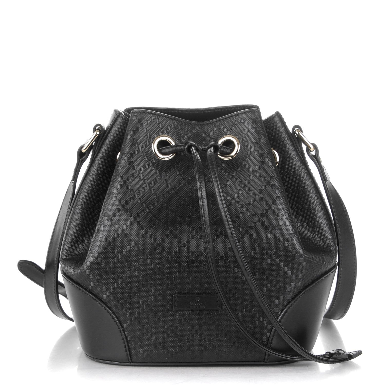 Gucci Bright Diamante Small Bucket Bag Black 1 of 7