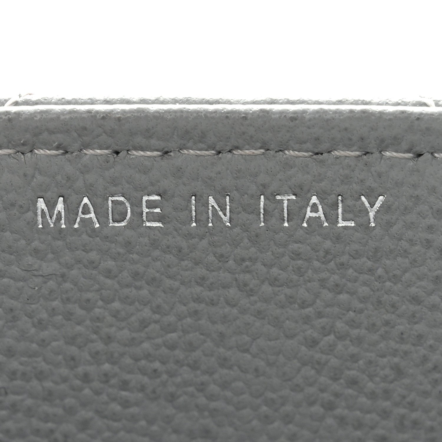 Chanel Grained Calfskin Quilted CC Box Clutch With Chain Grey 8 of 11