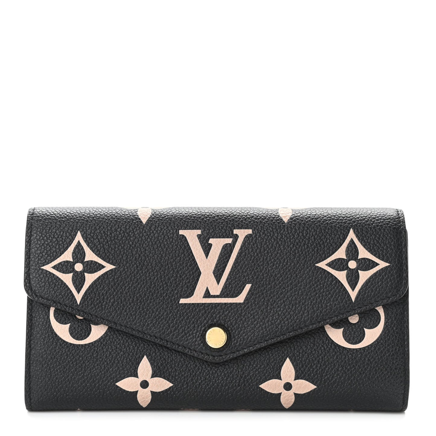Monogram Empreinte Giant Sarah Wallet Black Beige