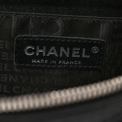 Chanel Satin Camellia Evening Bag Black 6 of 9