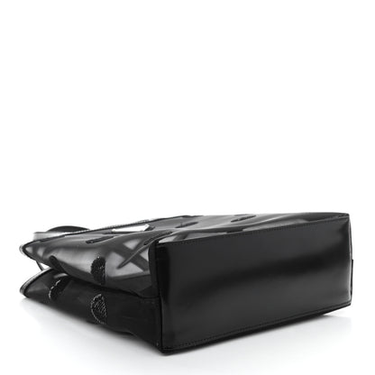Prada Mesh Sequin Polka-Dot Small Tote Bag Black 5 of 15