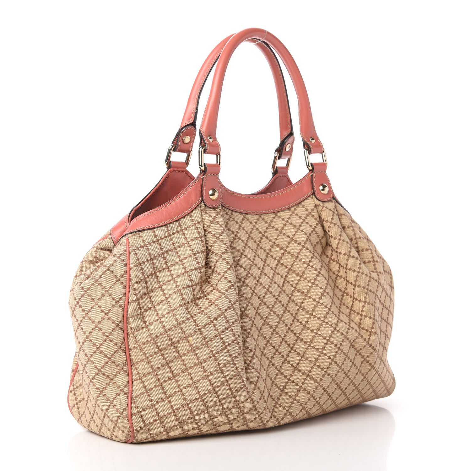 Gucci Diamante Medium Sukey Tote Coral 3 of 10