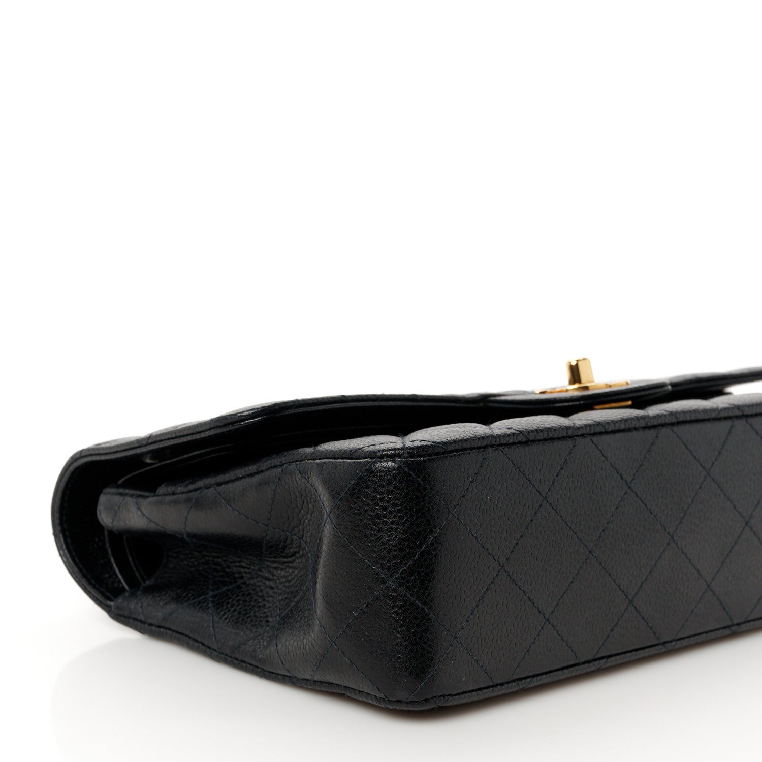 Chanel Caviar Quilted Medium Double Flap Black 11 of 13
