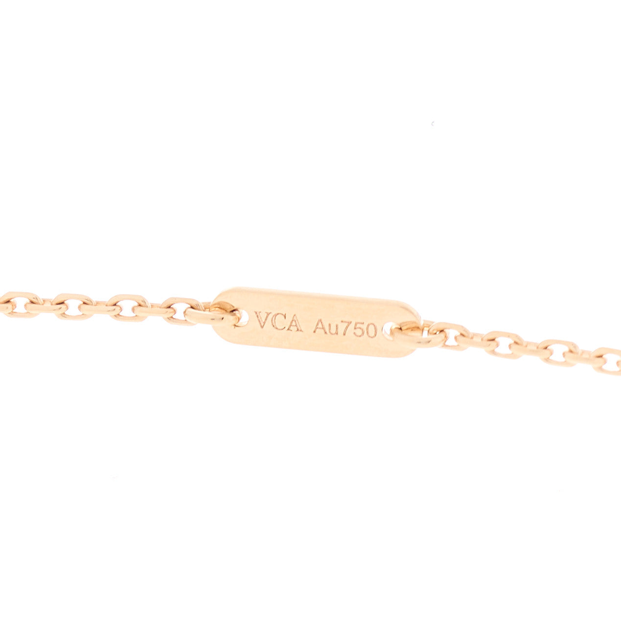 Van Cleef & Arpels 18K Rose Gold Carnelian Sweet Alhambra Heart Pendant Necklace 4 of 5