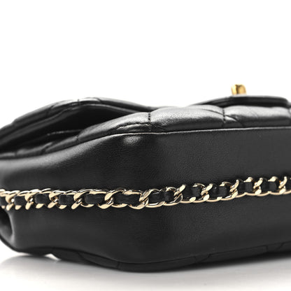 Chanel Lambskin Quilted Mini My Precious Flap Black 9 of 10