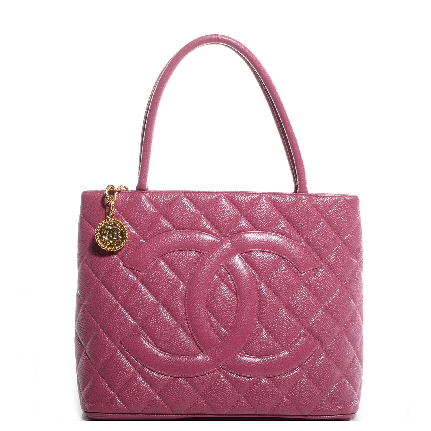 Chanel Caviar Medallion Tote Pink 1 of 7