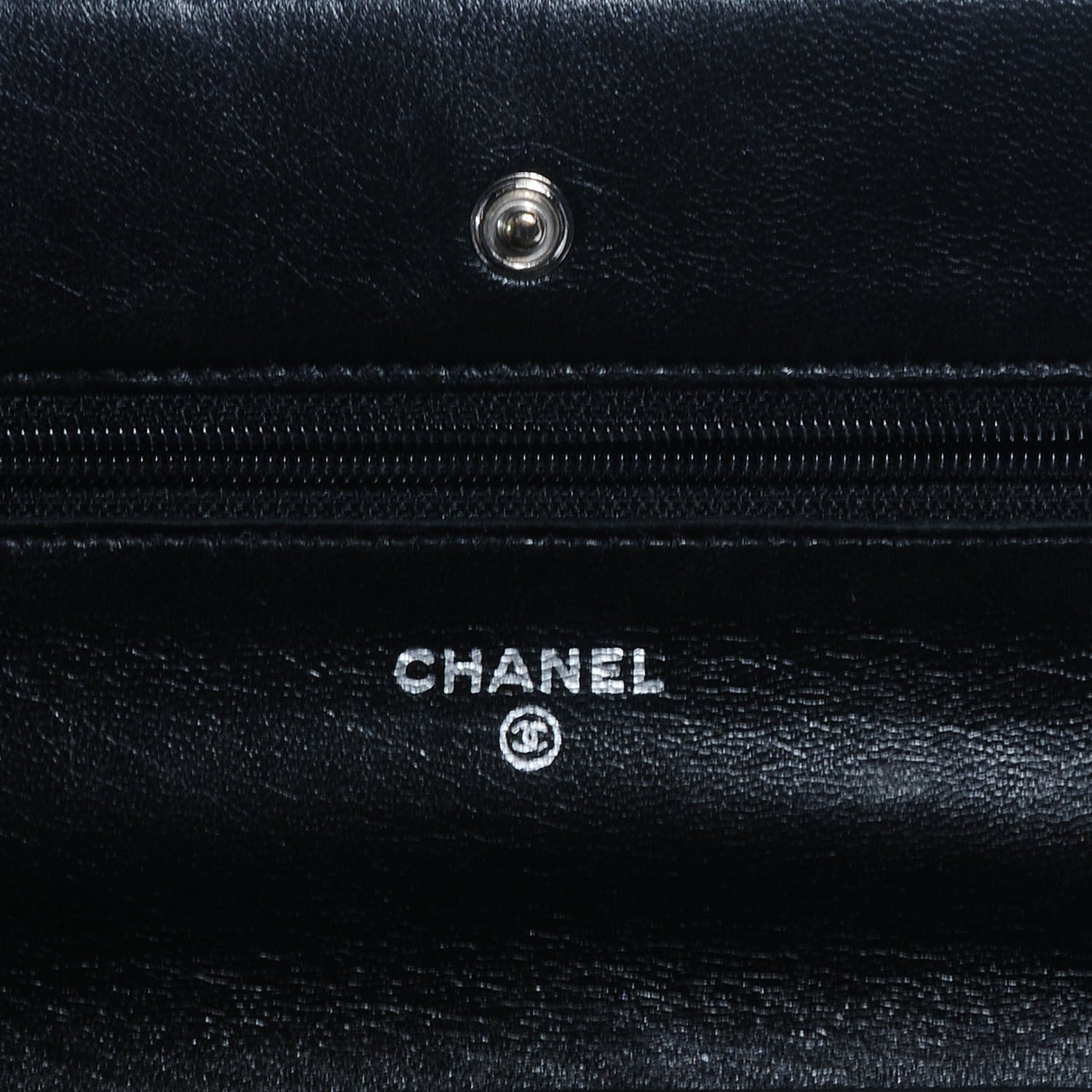 Chanel Lambskin Quilted Wallet On Chain Black 7 of 9