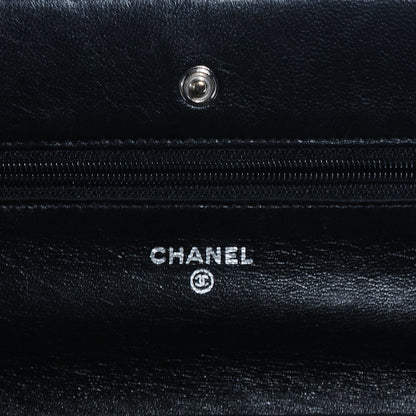 Chanel Lambskin Quilted Wallet On Chain Black 7 of 9