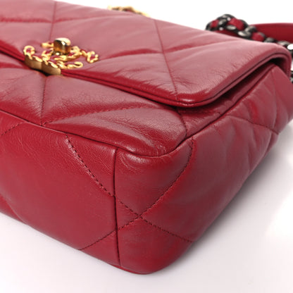 Chanel Goatskin Quilted Chanel 19 Flap Red 8 of 9