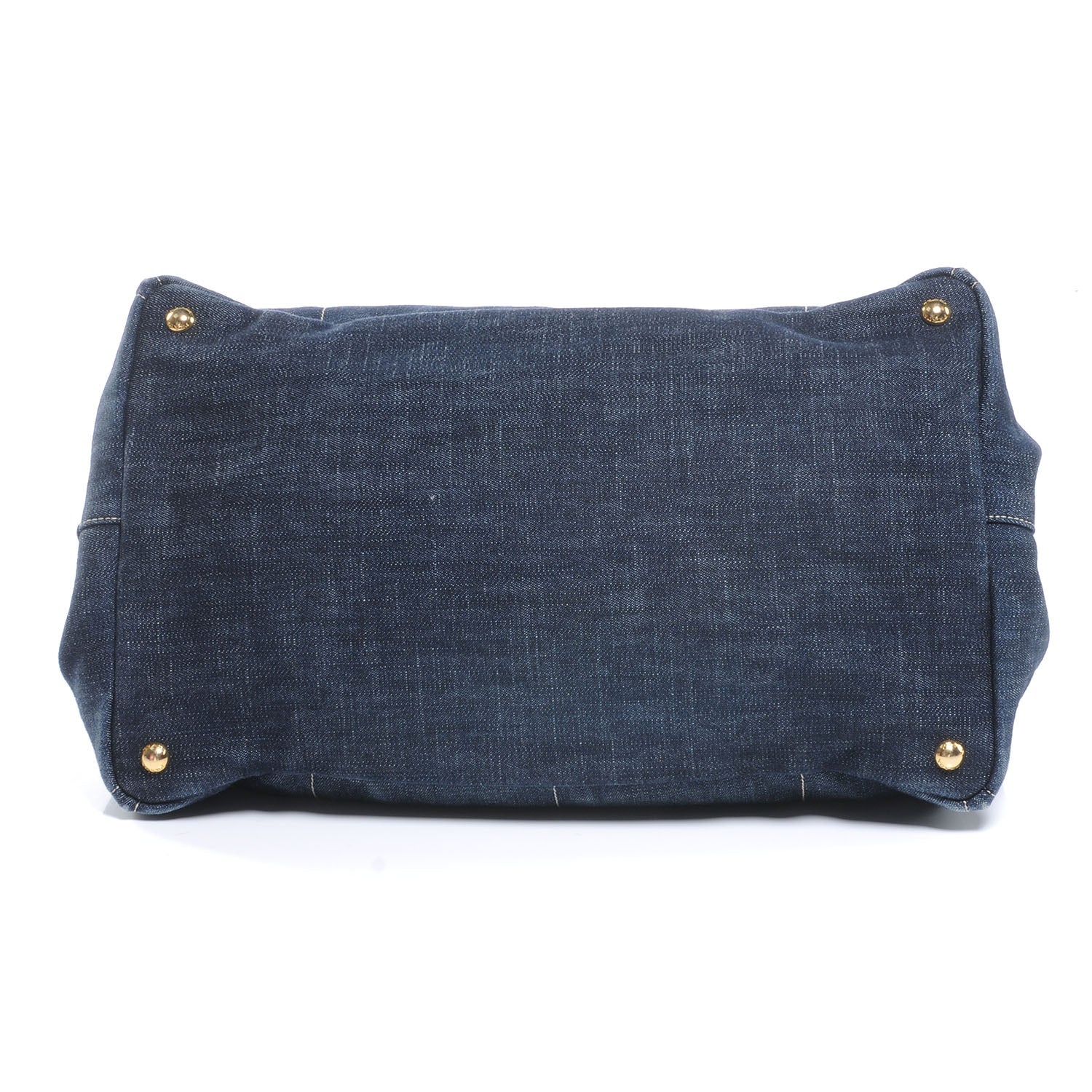 Prada Denim Logo Tote 4 of 7