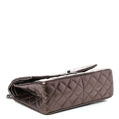 Chanel Metallic Aged Calfskin Quilted 2.55 Reissue 226 Flap Bronze 4 of 10