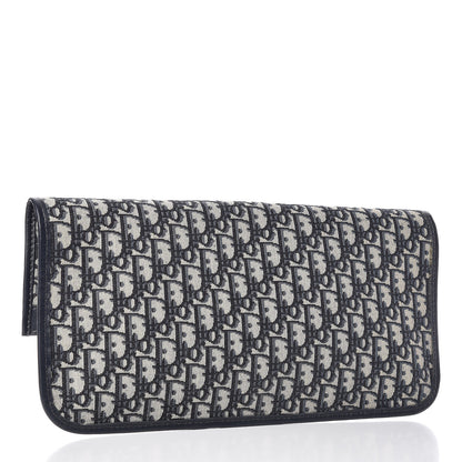 Christian Dior Oblique Fold Over Clutch Blue 5 of 11