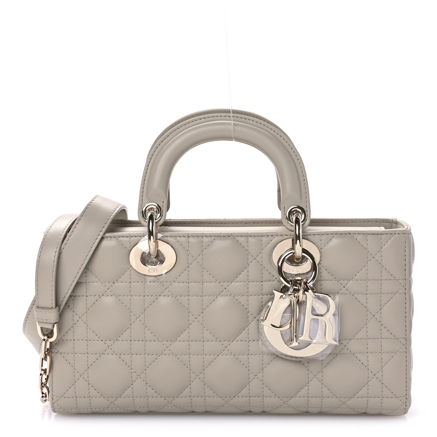 Christian Dior Lambskin Cannage Medium Lady D-Joy Sable 1 of 11