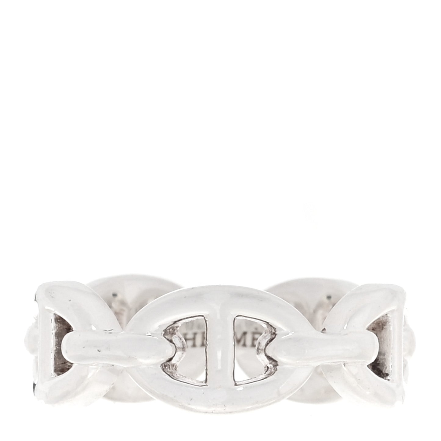Sterling Silver PM Chaine d'Ancre Enchainee Band Ring 52 6