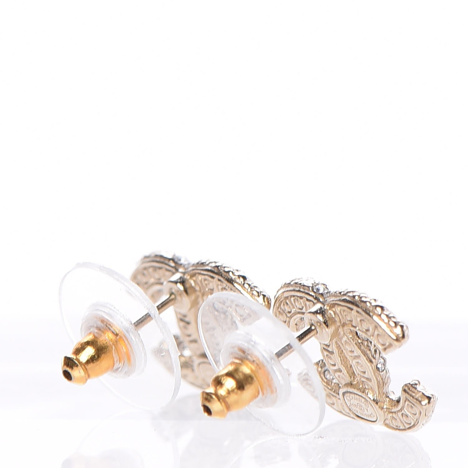 Chanel Pearl CC Earrings Gold 3 of 6