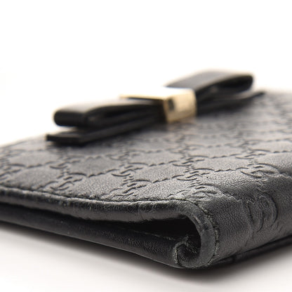 Gucci Microguccissima Bow Train Pass Case Black 7 of 9