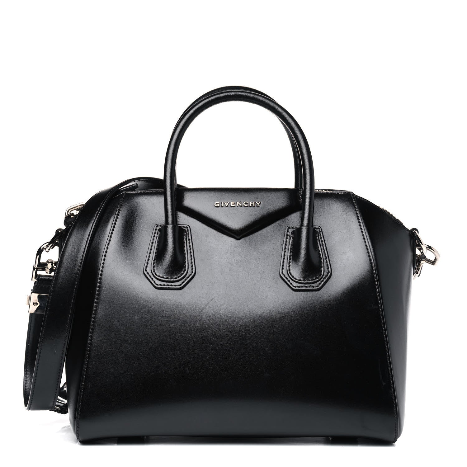 Givenchy Shiny Lord Calfskin Small Antigona Black 1 of 8