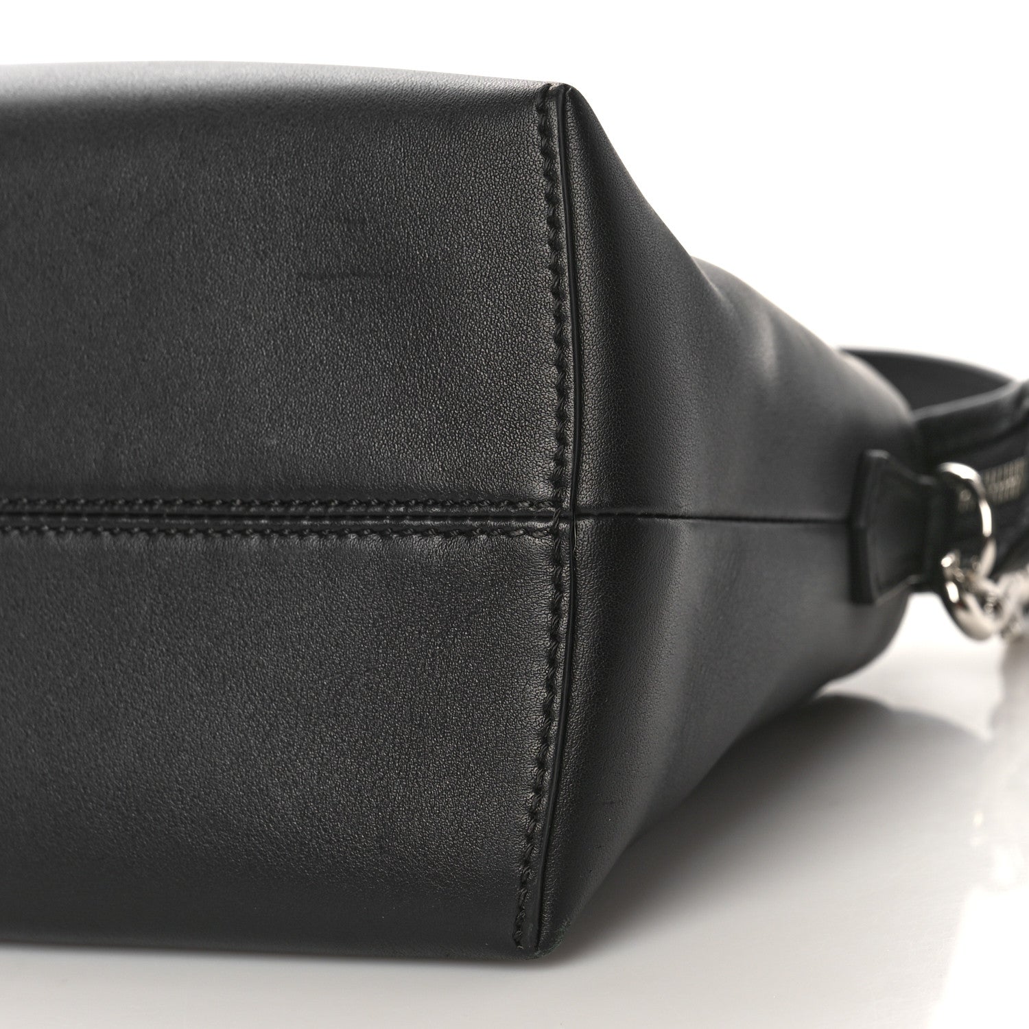 Fendi Vitello Dolce Scalloped Pearl Studded Medium By The Way Boston Bag Black 8 of 8