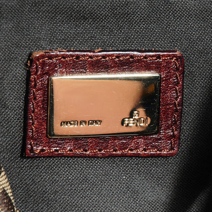 Fendi Zucchino Vitello Mini Boston Mogano Panna Bruciato 6 of 10