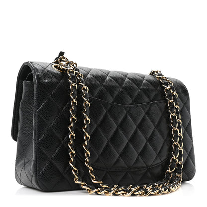 Chanel Caviar Quilted Medium Double Flap Black 3 of 11