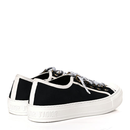 Christian Dior Canvas Walk'N'Dior Low Top Sneakers 37 Black 4 of 9