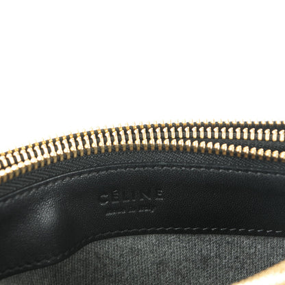 Celine Lambskin Large Trio Crossbody Bag Black 6 of 8