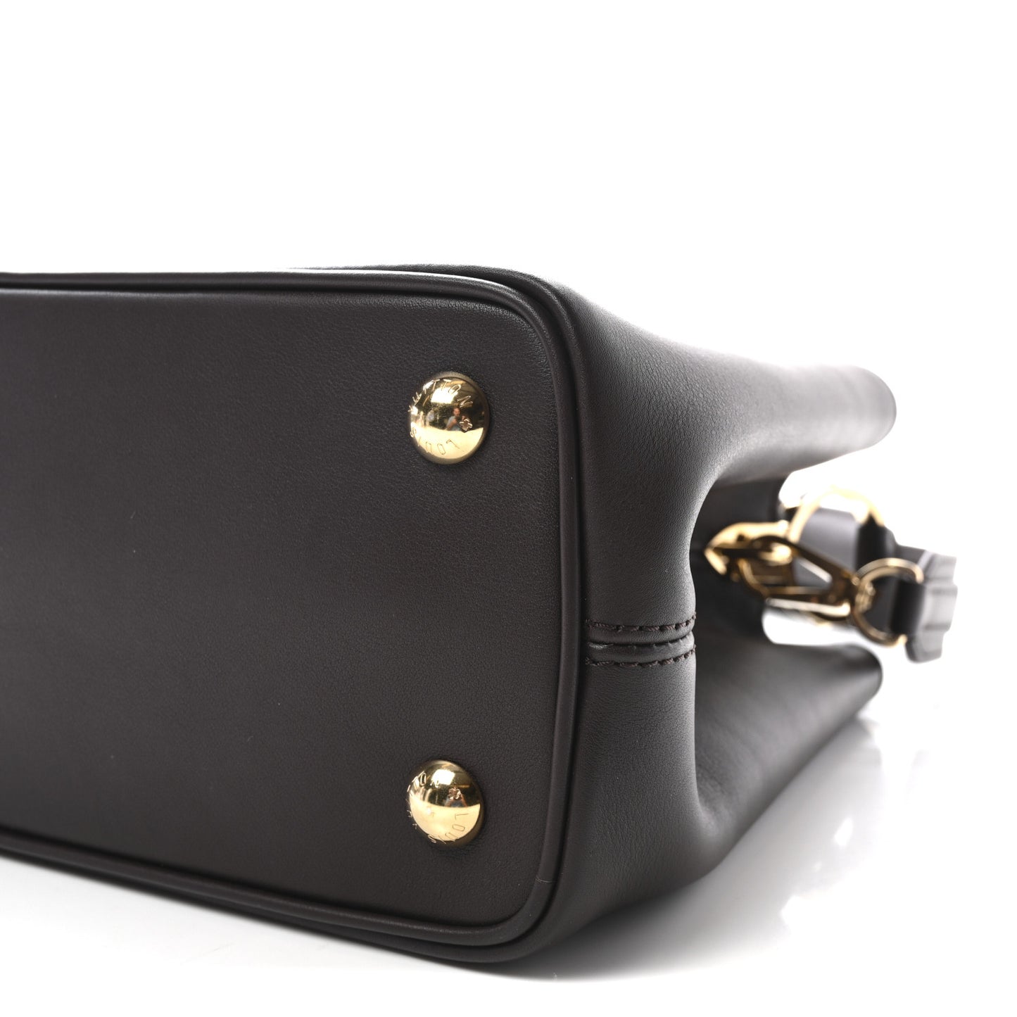 Smooth Calfskin Capucines MM Souple Chocolate