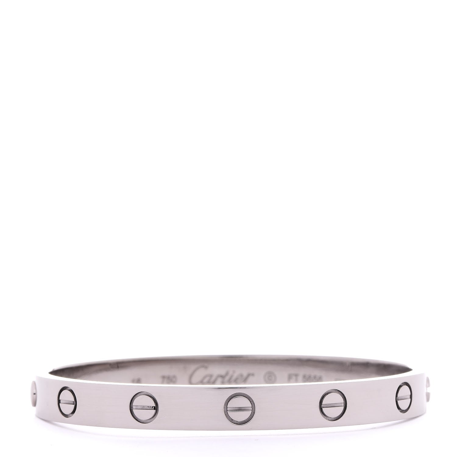 Cartier 18K White Gold LOVE Bracelet 16 1 of 4