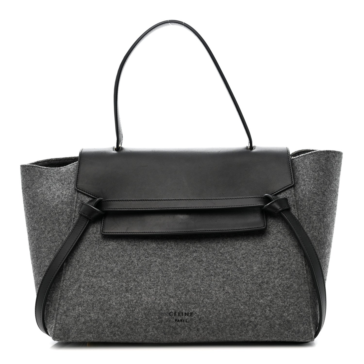 Celine Felt Smooth Calfskin Mini Belt Bag Grey 1 of 9
