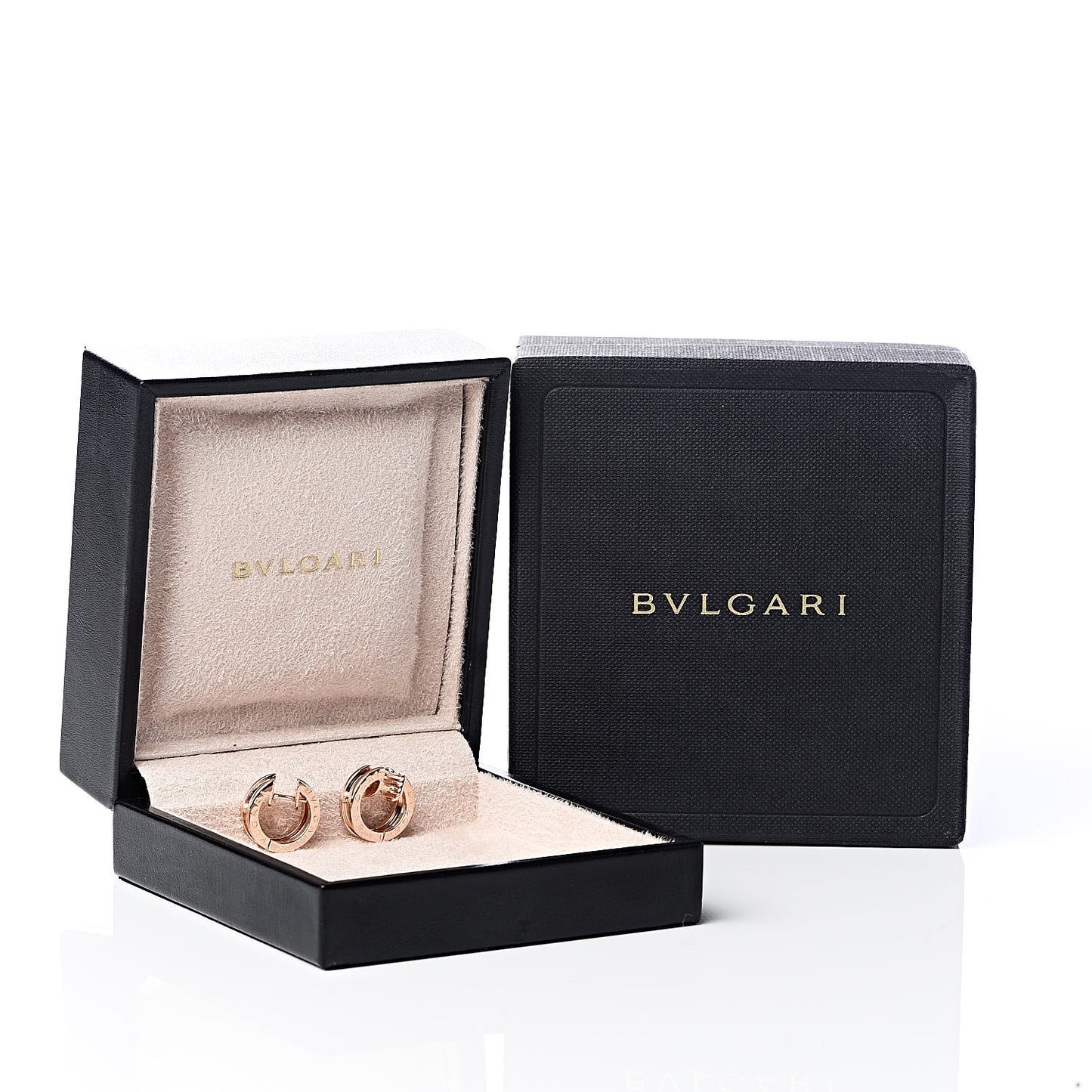 18K Rose Gold Small B.Zero1 Hoop Earrings