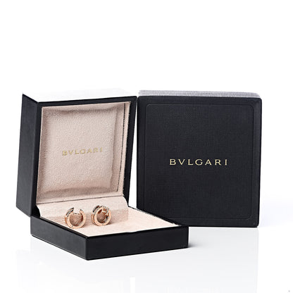 Bulgari 18K Rose Gold Small B.Zero1 Hoop Earrings 6 of 6