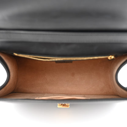 Gucci Calfskin Medium Sylvie Top Handle Bag Black 5 of 15