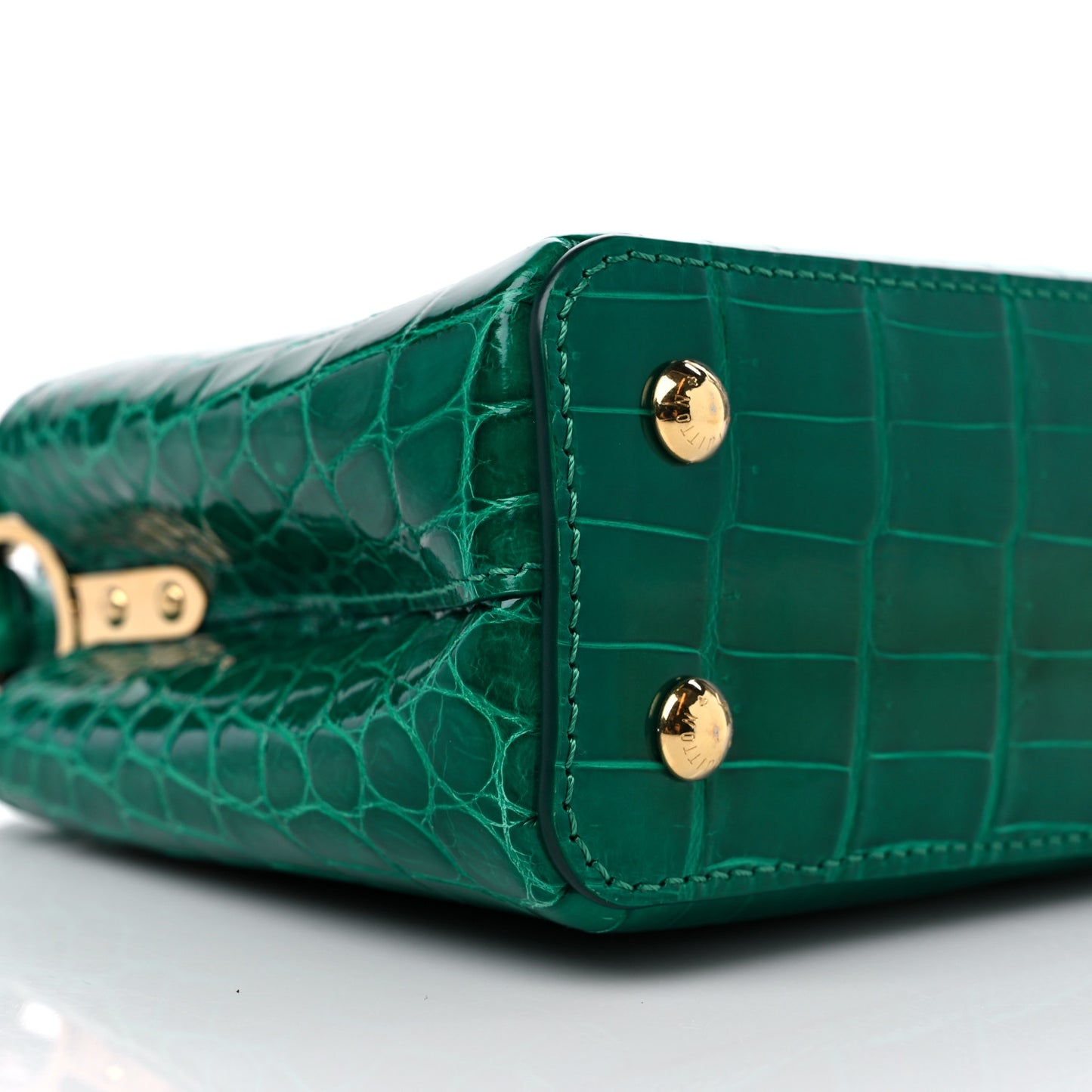 Crocodile Mini Capucines Emeraude