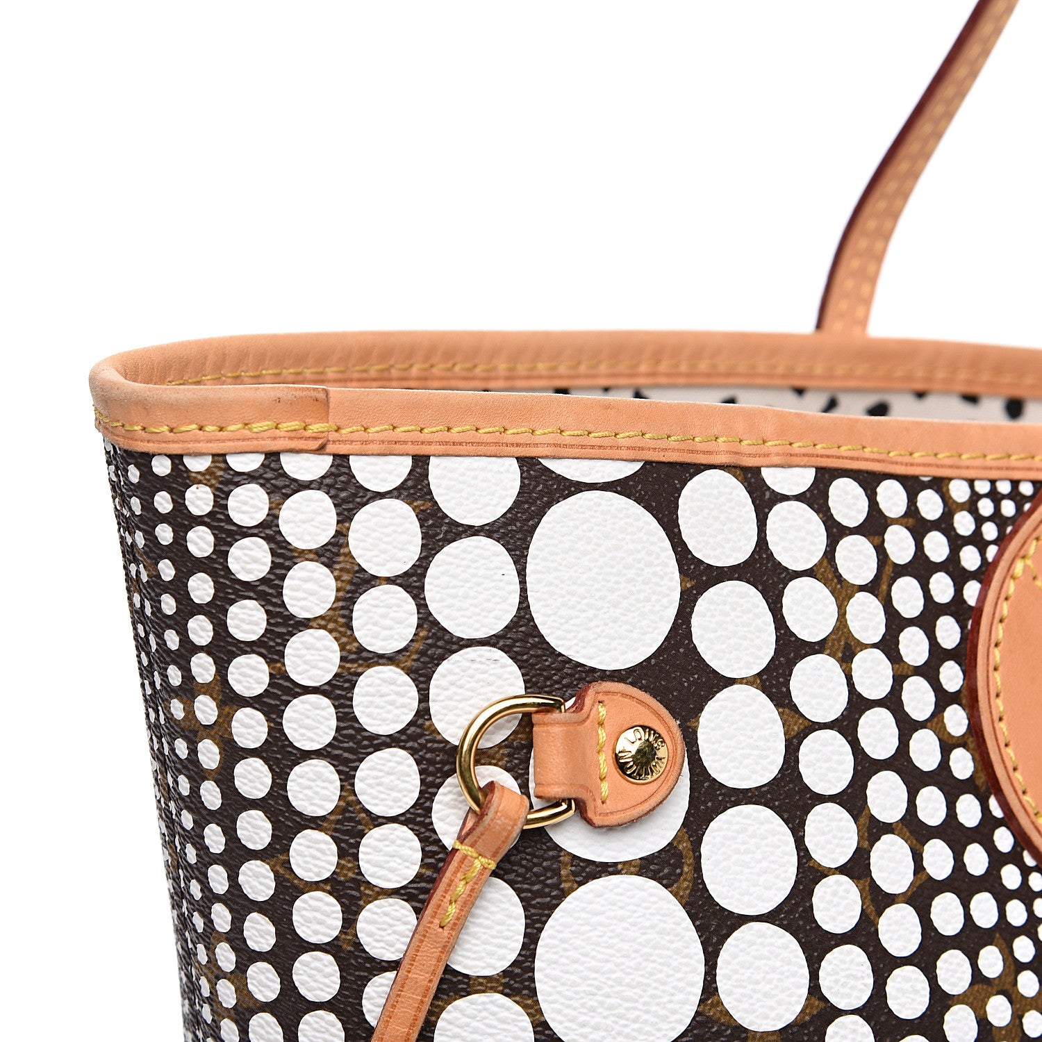 Louis Vuitton Monogram Kusama Waves Neverfull MM White 11 of 14