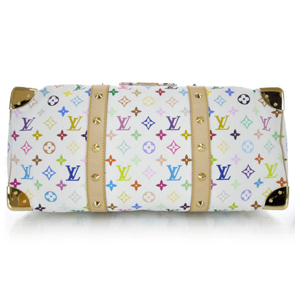 Louis Vuitton Monogram Multicolor Keepall 45 White 6 of 13