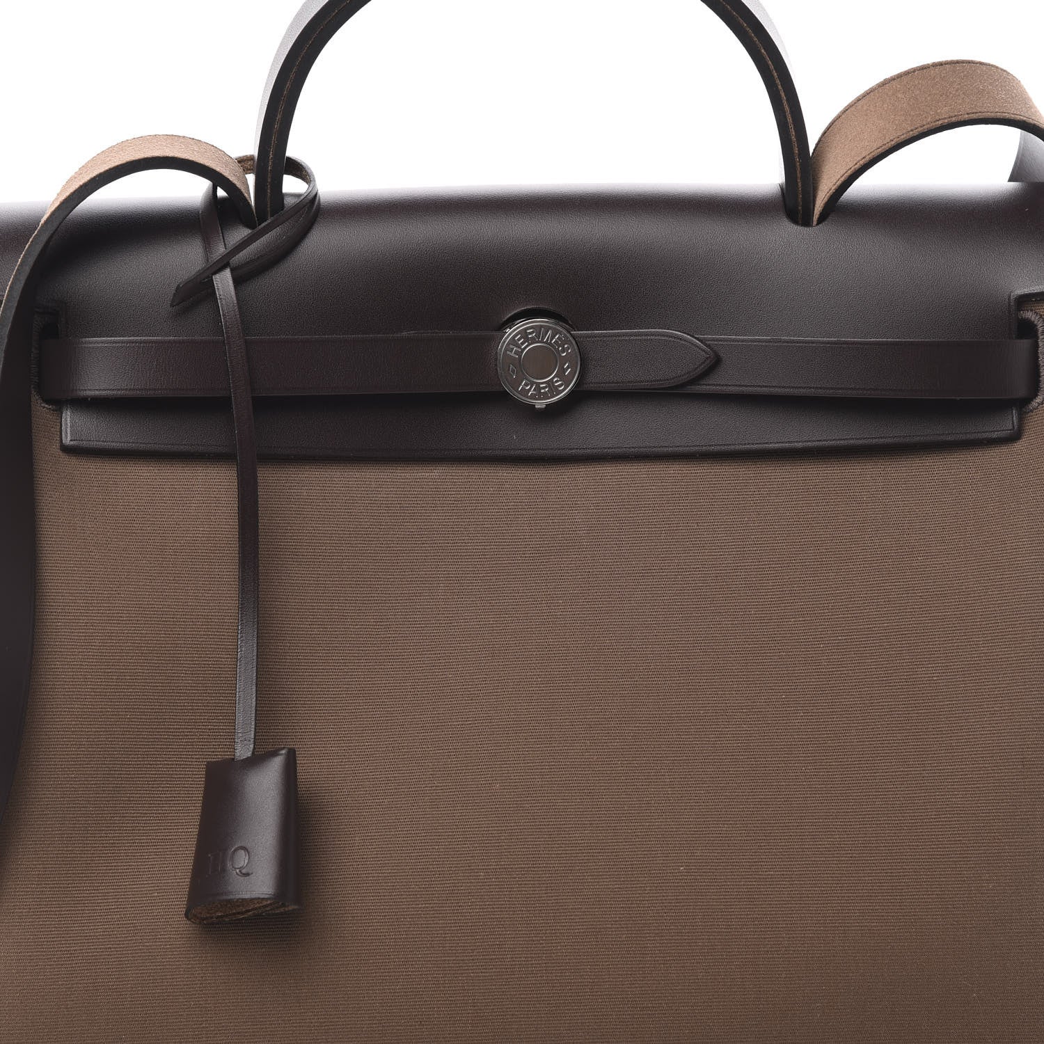 Hermes Vache Hunter Toile Herbag Zip 31 PM Etoupe Ebene 9 of 13