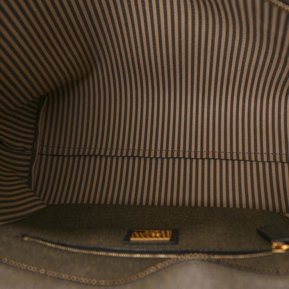 Fendi Zucca Spalmati Small Roll Tote Tobacco Moro 5 of 9