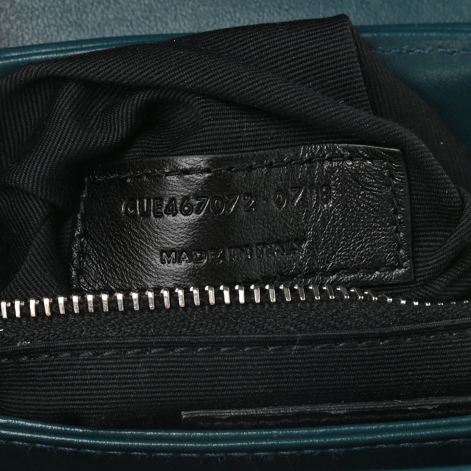 Saint Laurent Calfskin Y Quilted Monogram Toy Loulou Satchel Dark Green 7 of 10