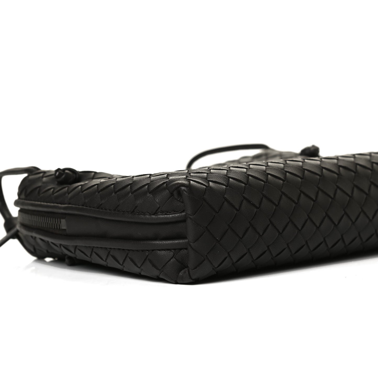 Nappa Intrecciato Nodini Bag Ebano