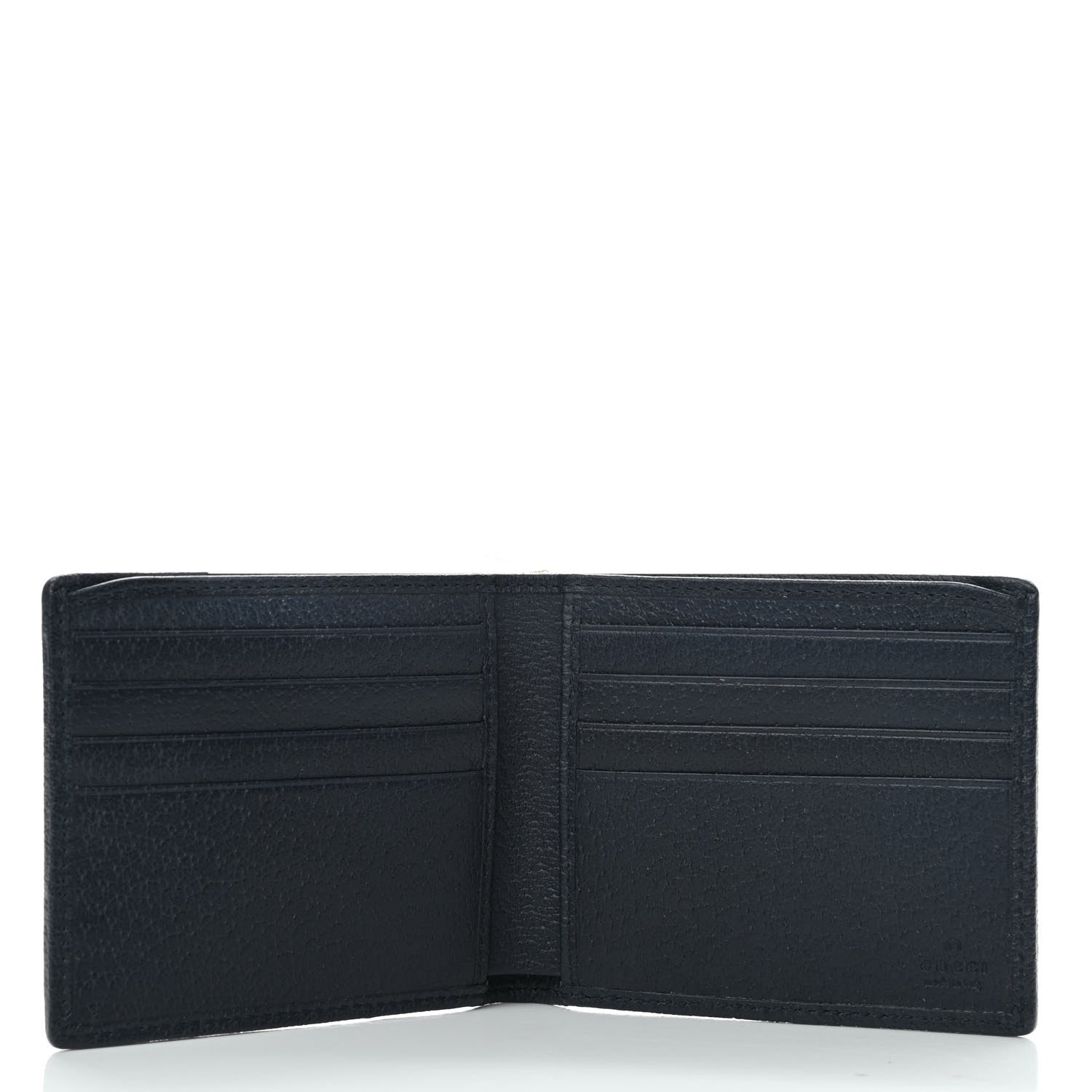 Gucci Monogram Multicolor Textured Calfskin Retro Interlocking G Bi-Fold Wallet Blue Rainbow 4 of 6
